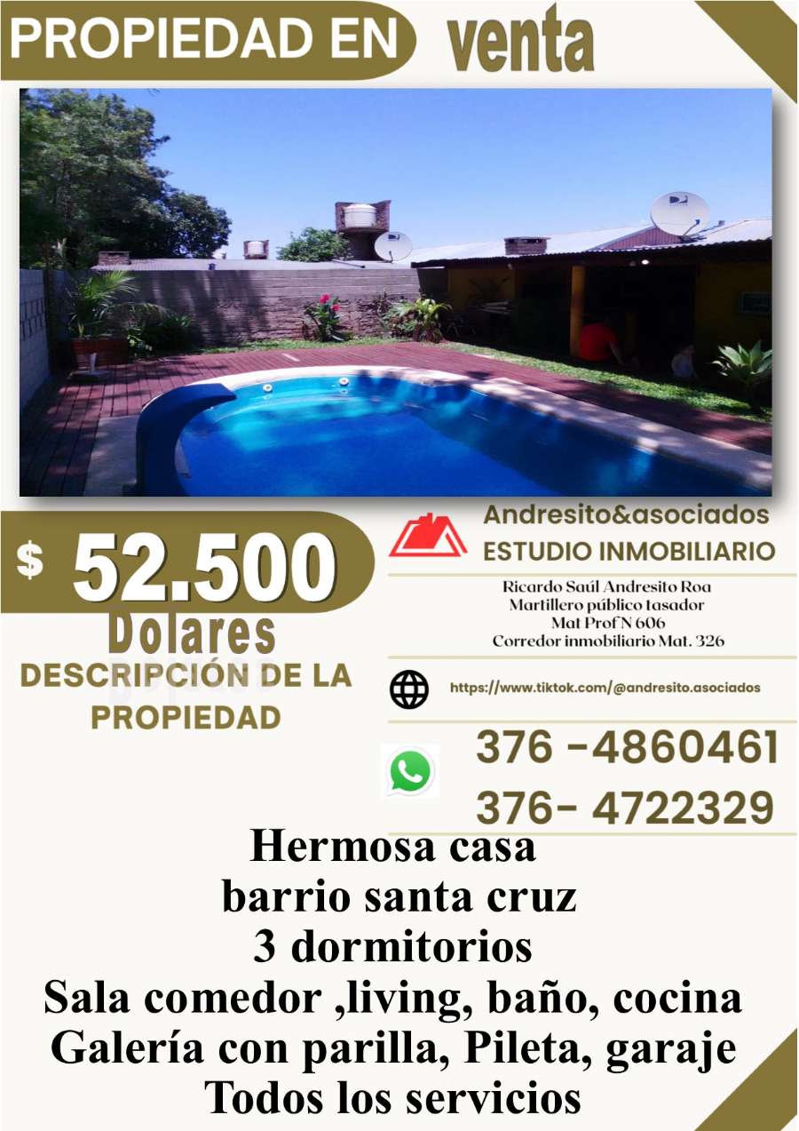 se vende hermosa casa en barrio santa cruz garupa - Imagen 3