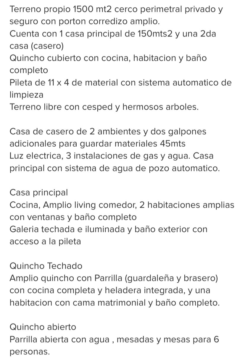 Casa única en Francisco Alvarez en Venta · dueño directo · 4 o más dorm · 5 cocheras · 1,5 ha - Imagen 1