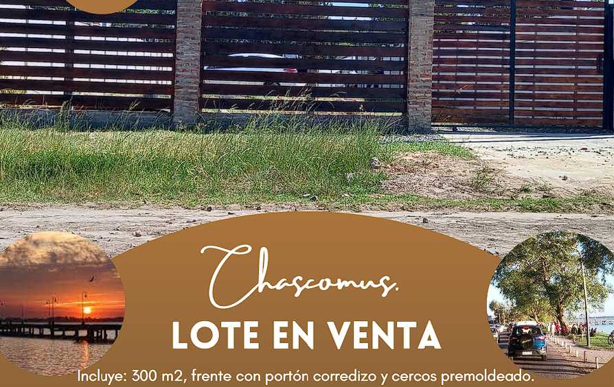Oportunidad: Campo en Venta en Chascomus · frente 10 m · largo 30 m · 300 m² de lote · dueño directo - Imagen 1