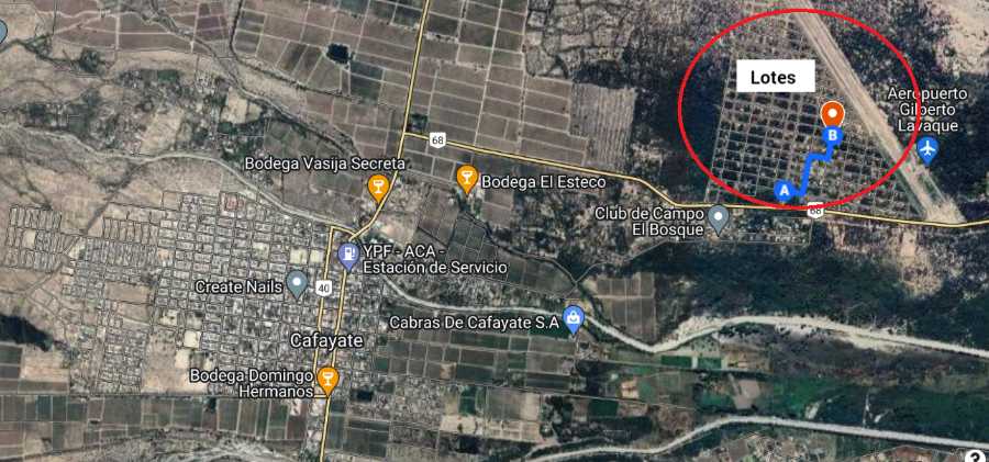 2 lotes de 10 x 30 en Urbanización Pueblo Nuevo, Cafayate. - Imagen 2