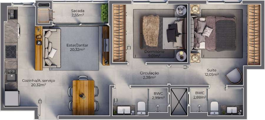80mts Mar Centrito Ingleses-florianpolis-brazil-financia 2 Dorm - Departamento en Venta en Brasil con 2 dorm., 3 amb. y 71 m2 cubiertos - imagen 13