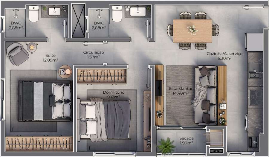 80mts Mar Centrito Ingleses-florianpolis-brazil-financia 2 Dorm - Departamento en Venta en Brasil con 2 dorm., 3 amb. y 71 m2 cubiertos - imagen 14