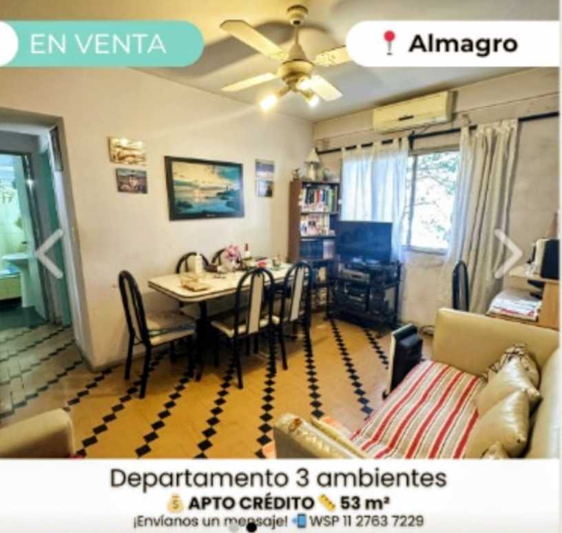 Departamento 3 ambientes a la venta - Imagen 1