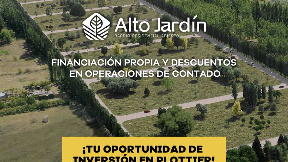 Loteo Residencial Abierto Con Infraestructura De Barrio Privado Alto Jardn - Terreno en Venta en Plottier con 360 m2 de terreno - imagen 4