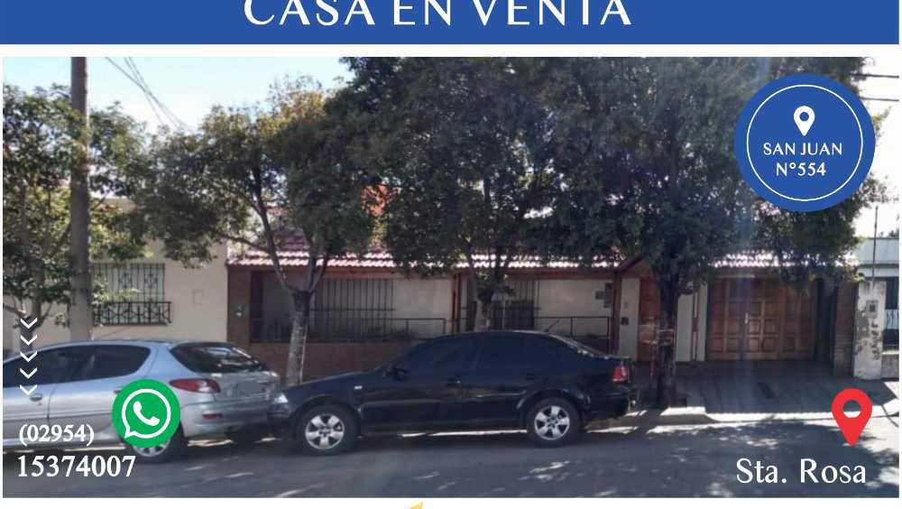 Casa En Venta - Casa en Venta en Santa Rosa con 2 dorm., 3 amb., 122 m2 cubiertos y 240 m2 totales - imagen 1