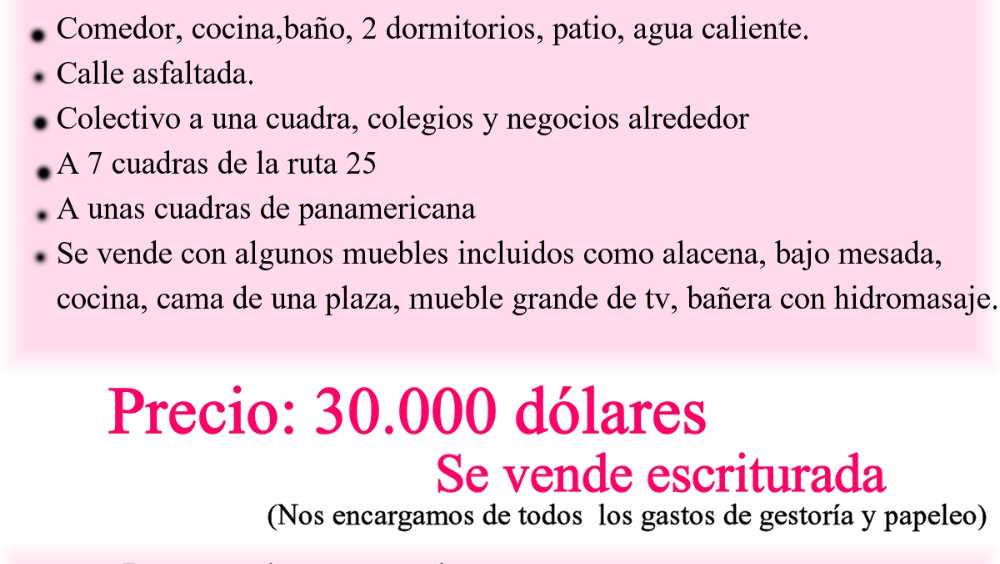 Comprar Departamento en Villa Rosa · dueño directo · 2 dorm · cochera · 200 m² de lote - Imagen 3