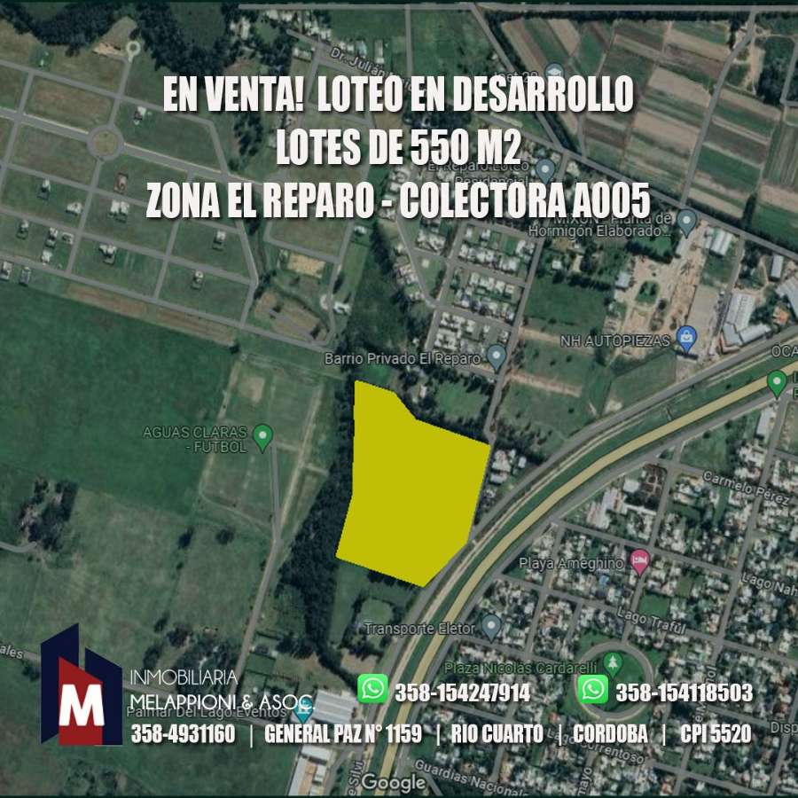 Zona El Reparo , Río Cuarto