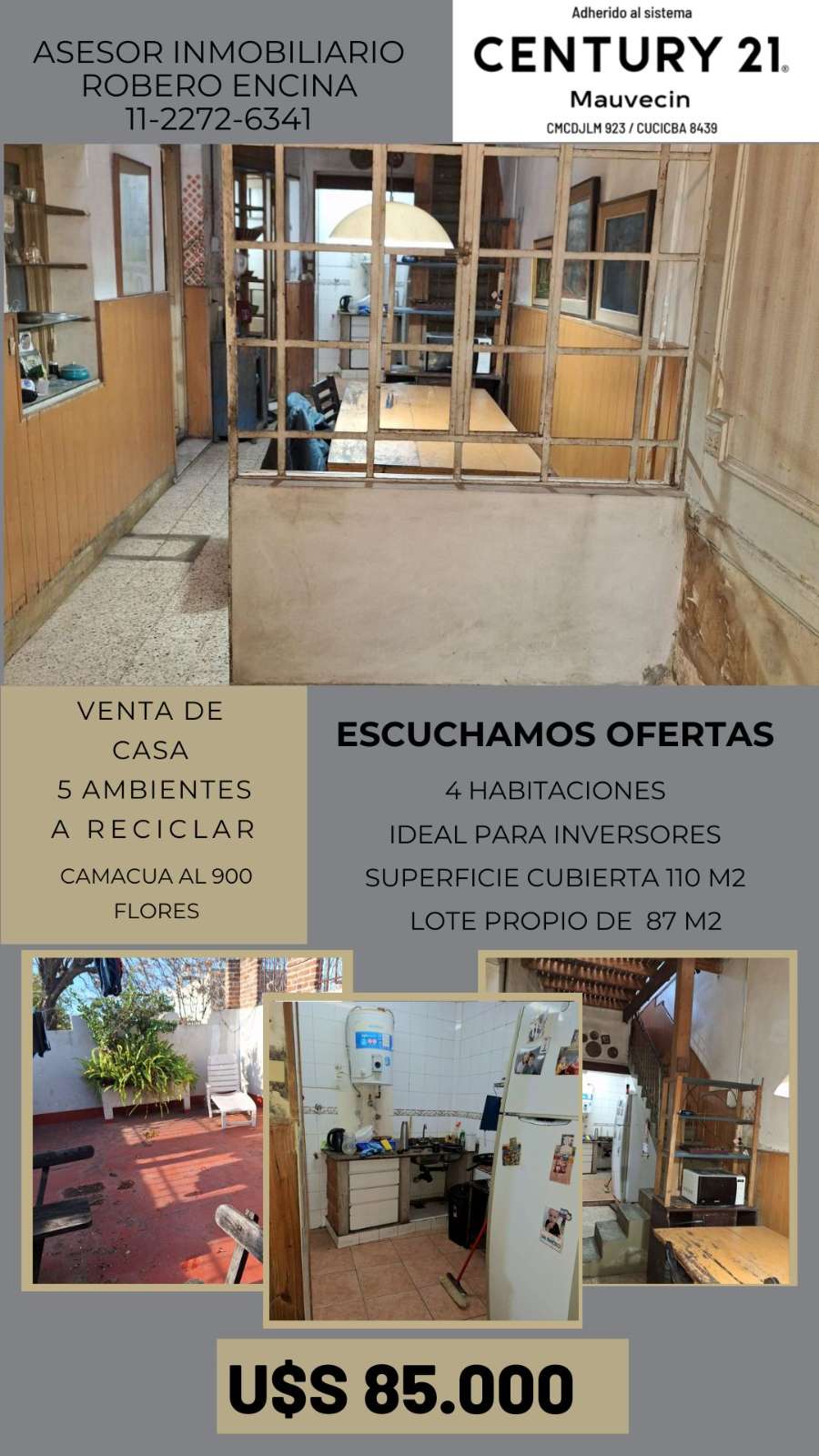 Camacua 900, Flores