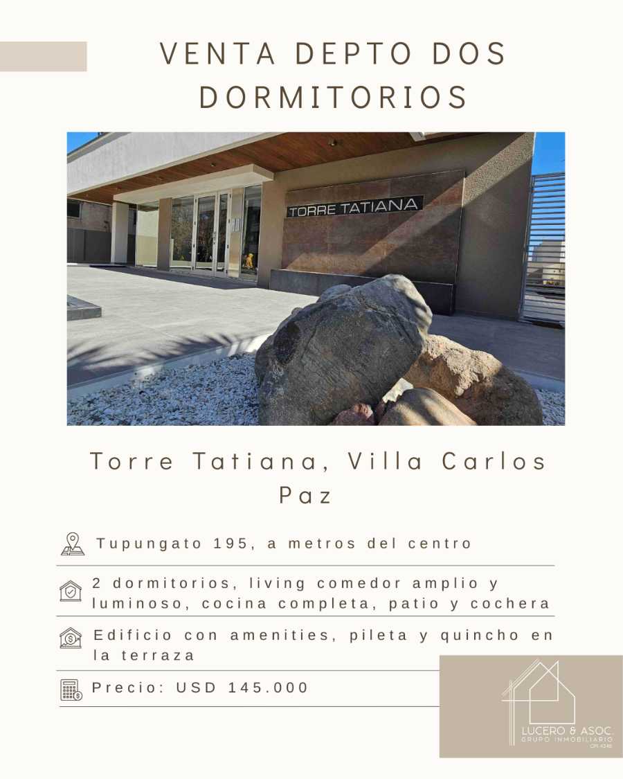 VENTA DEPTO 1 DORMITORIO EN EL CENTRO DE CARLOS PAZ - Imagen 1