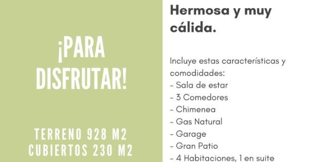 Casa en Venta en Merlo con 4 dorm., 6 amb., 230 m2 cubiertos y 928 m2 totales - imagen 1