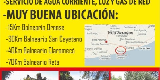 Casa en Venta en Orense con 2 dorm. y 500 m2 totales - imagen 1