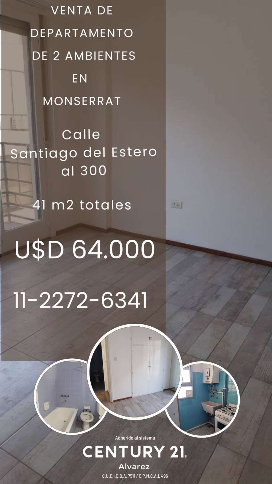 Dpto Estandar en Venta Santiago Del Estero 300, Montserrat - Imagen 1