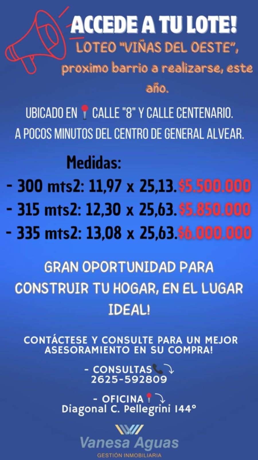 Calle 8  y Calle Centenario, Alvear Oeste, General Alvear