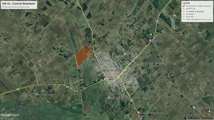 Campo 106 HC. Sobre Ruta 210 en Brandsen (74 HC. Virgen) - Imagen 3