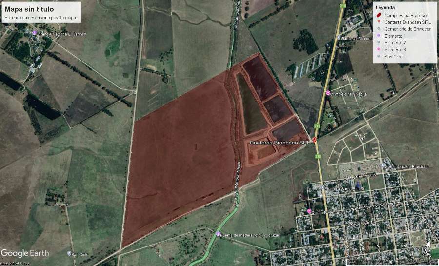 Campo 106 HC. Sobre Ruta 210 en Brandsen (74 HC. Virgen) - Imagen 2
