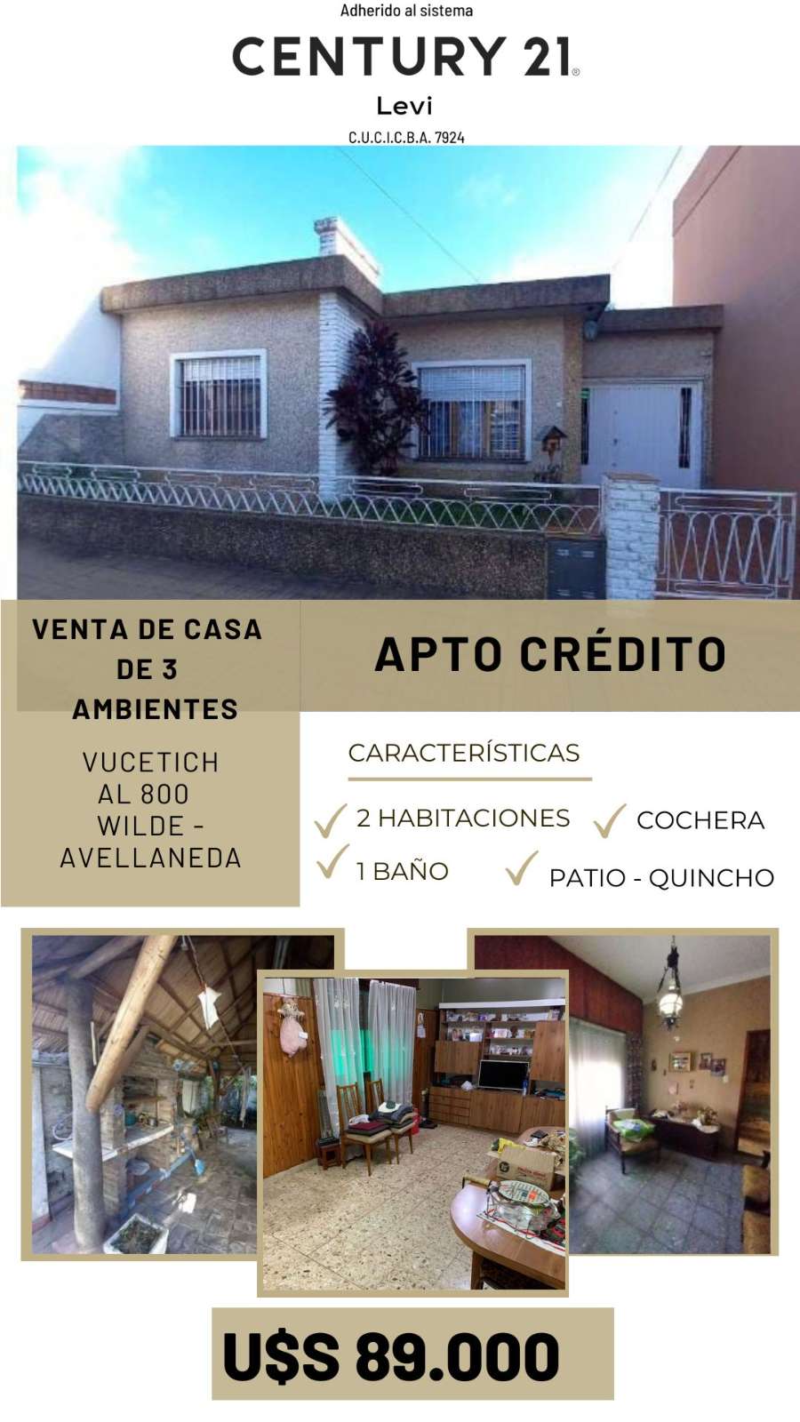 VUCETICH 800 , Avellaneda