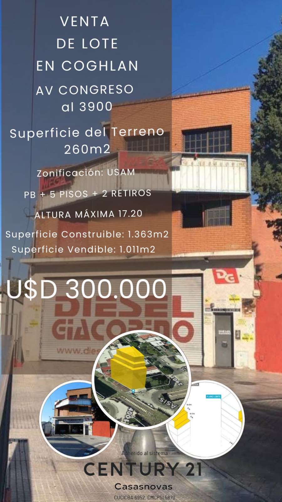 Av Congreso 3900, Coghlan