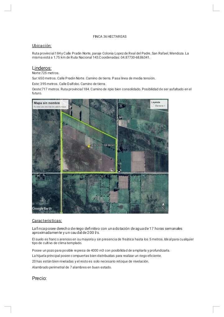 Vendo Finca 36 Hectreas. San Rafael - Campo en Venta en San Rafael con Mixto y 36 ha - imagen 9