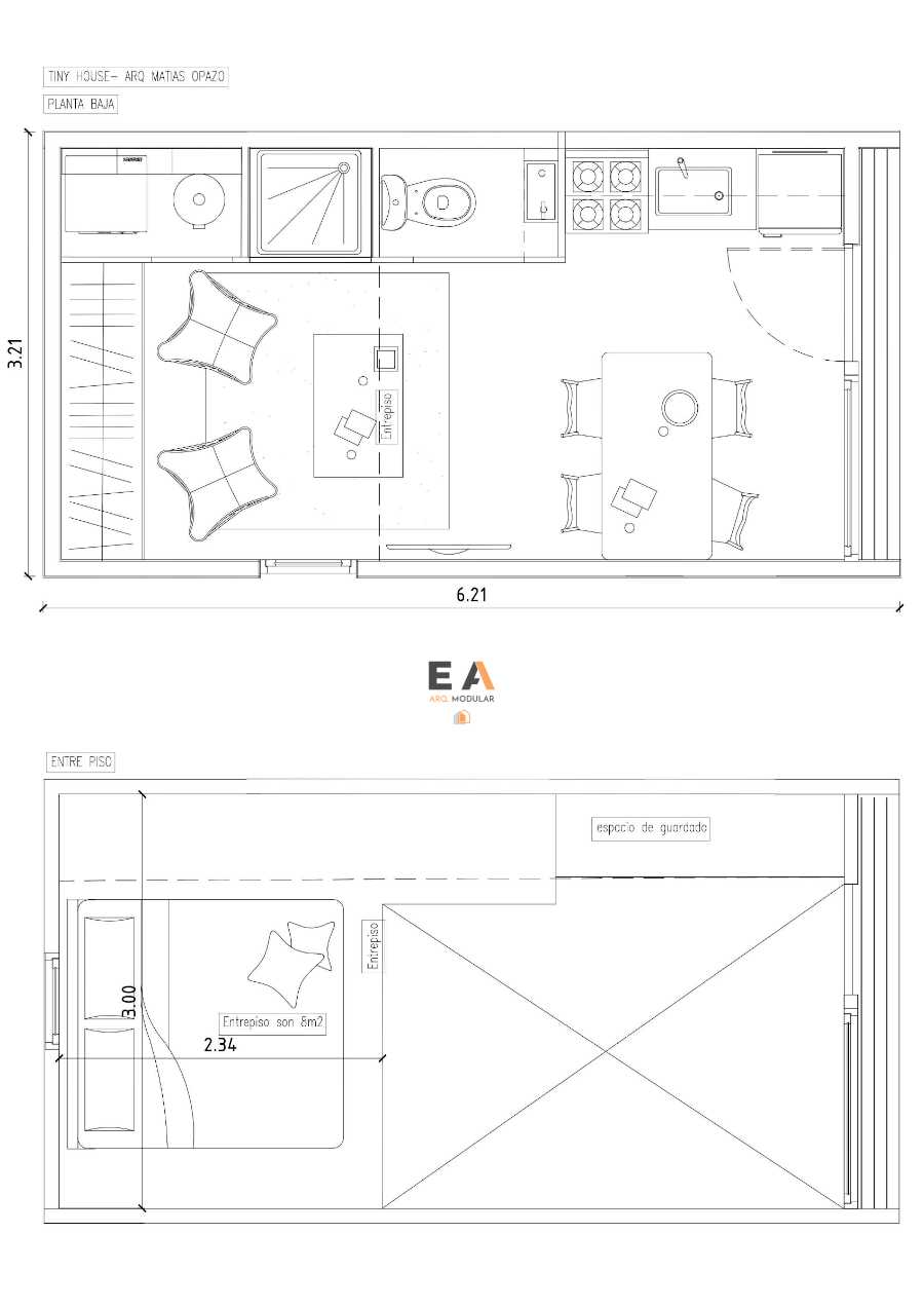 Tiny House De Casi 20m2 + 8m2 De Entrepiso / San Marn De Los Andes - Casa en Venta en San Martín de los Andes con 1 dorm., 2 amb., 20 m2 cubiertos y 28 m2 totales - imagen 5