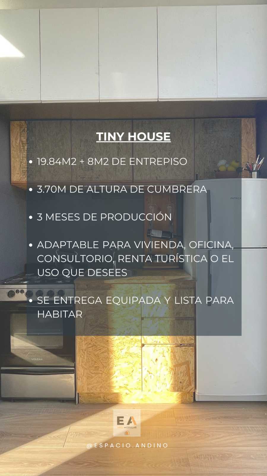 Tiny House De Casi 20m2 + 8m2 De Entrepiso / San Marn De Los Andes - Casa en Venta en San Martín de los Andes con 1 dorm., 2 amb., 20 m2 cubiertos y 28 m2 totales - imagen 7