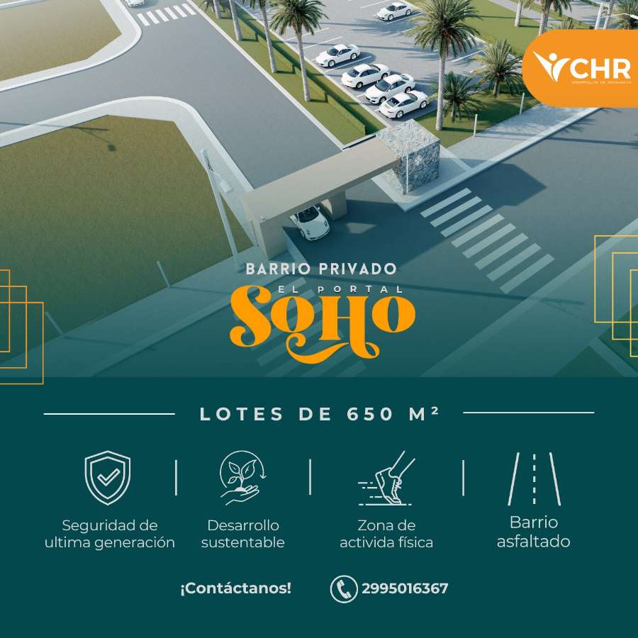 Lotes En Barrio Privado "el Portal Soho" - Smart City, Cipolletti - Terreno en Venta en Cipolletti con 650 m2 de terreno - imagen 3
