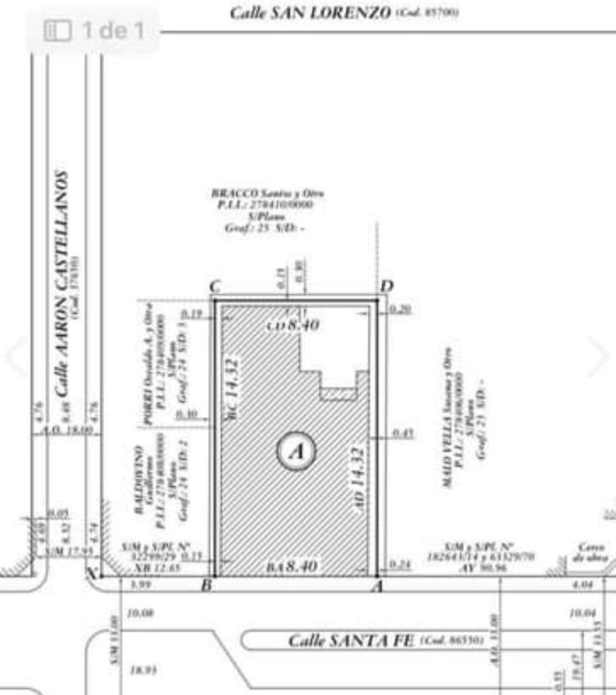 VENTA OPORTUNIDAD!! TERRENO AV. SANTA FE AL 3700 ROSARIO - Imagen 3