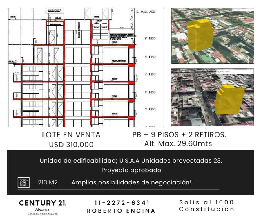 Solis 1000, Constitucion