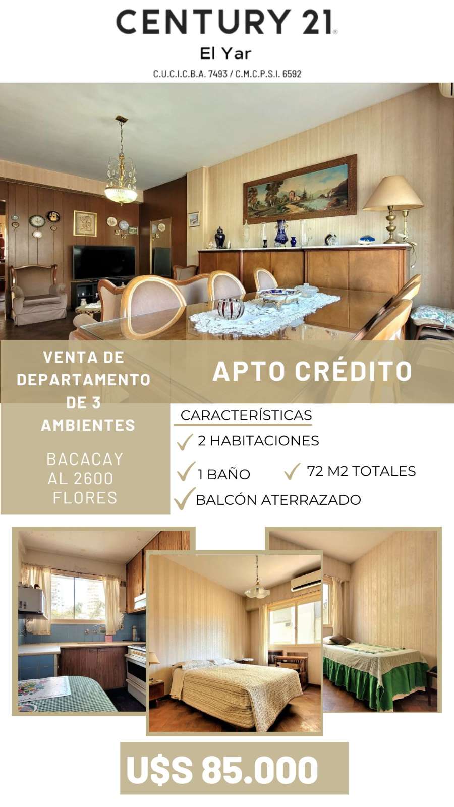 Bacacay 2600, Flores
