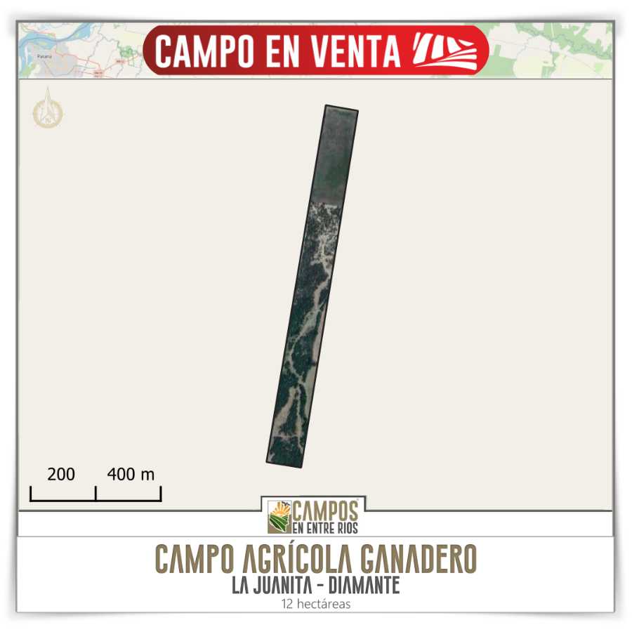 Campo MIXTO en venta. 12 ha. La Juanita. Diamante. Entre Rios - Imagen 1