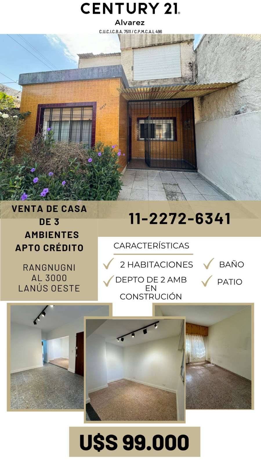 Teniente Jorge Rangnugni  3400, Lanus