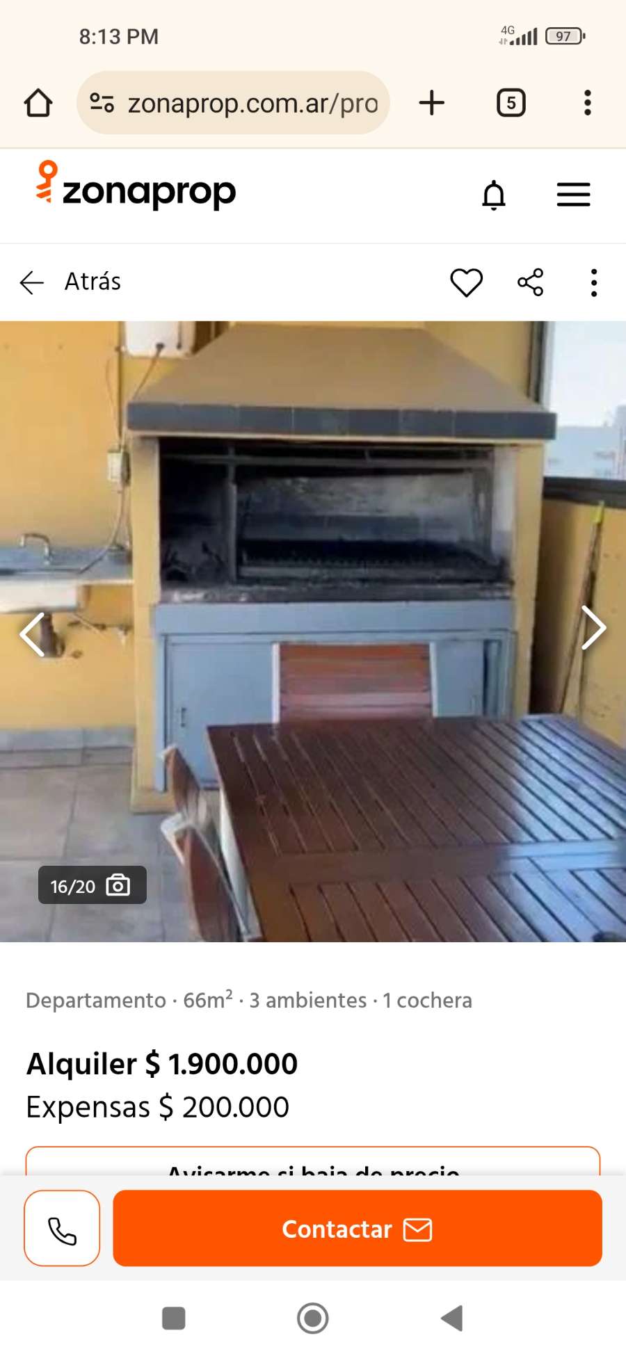 Departamento en alquiler en Belgrano, CABA, 3 ambientes con cochera - Imagen 5
