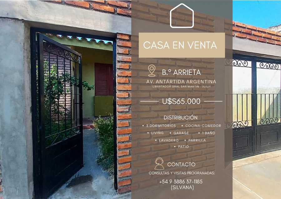Casa disponible para la en Venta en Libertador General San Martin · dueño directo · 3 dorm · cochera · 64 m² de lote - Imagen 2
