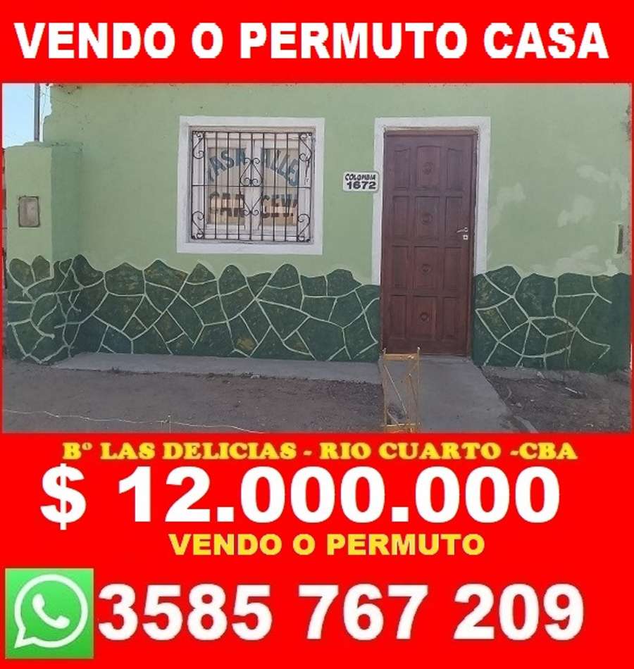 Oportunidad: Casa en Venta en Río Cuarto · dueño directo · 2 dorm · 4 ambientes · 120 m² de lote - Imagen 1