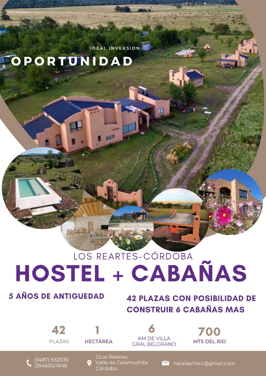 Casa en Los Reartes: en Venta · dueño directo · 4 o más dorm · 5 cocheras · 1 ha - Imagen 1