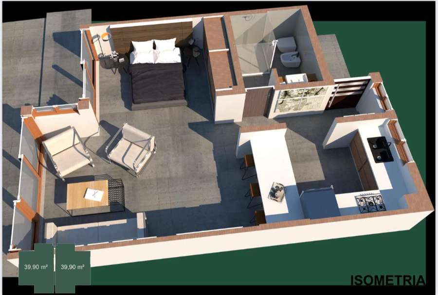 Departamento En Pozo En Venta En San Martn, Mendoza, 2 Ambientes Y Cochera - Departamento en pozo en Venta en San Martin con 1 dorm., 2 amb. y 42 m2 cubiertos - imagen 8