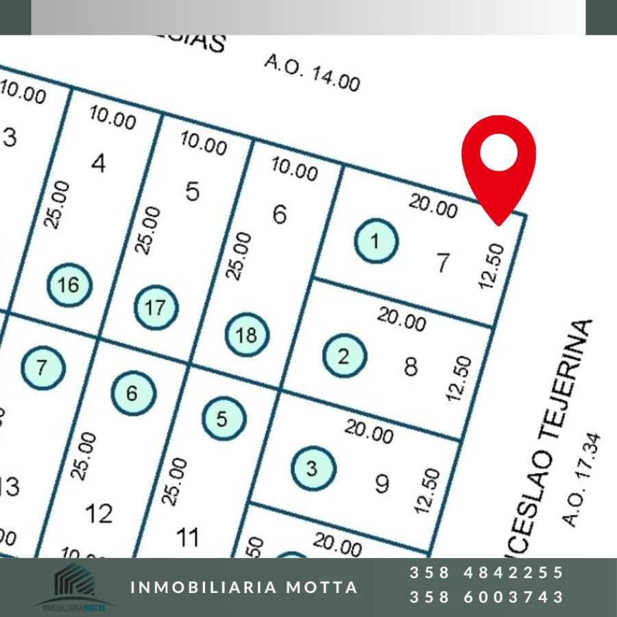 Terreno en venta en Río Cuarto, Córdoba, 250 m² con escritura - Imagen 1